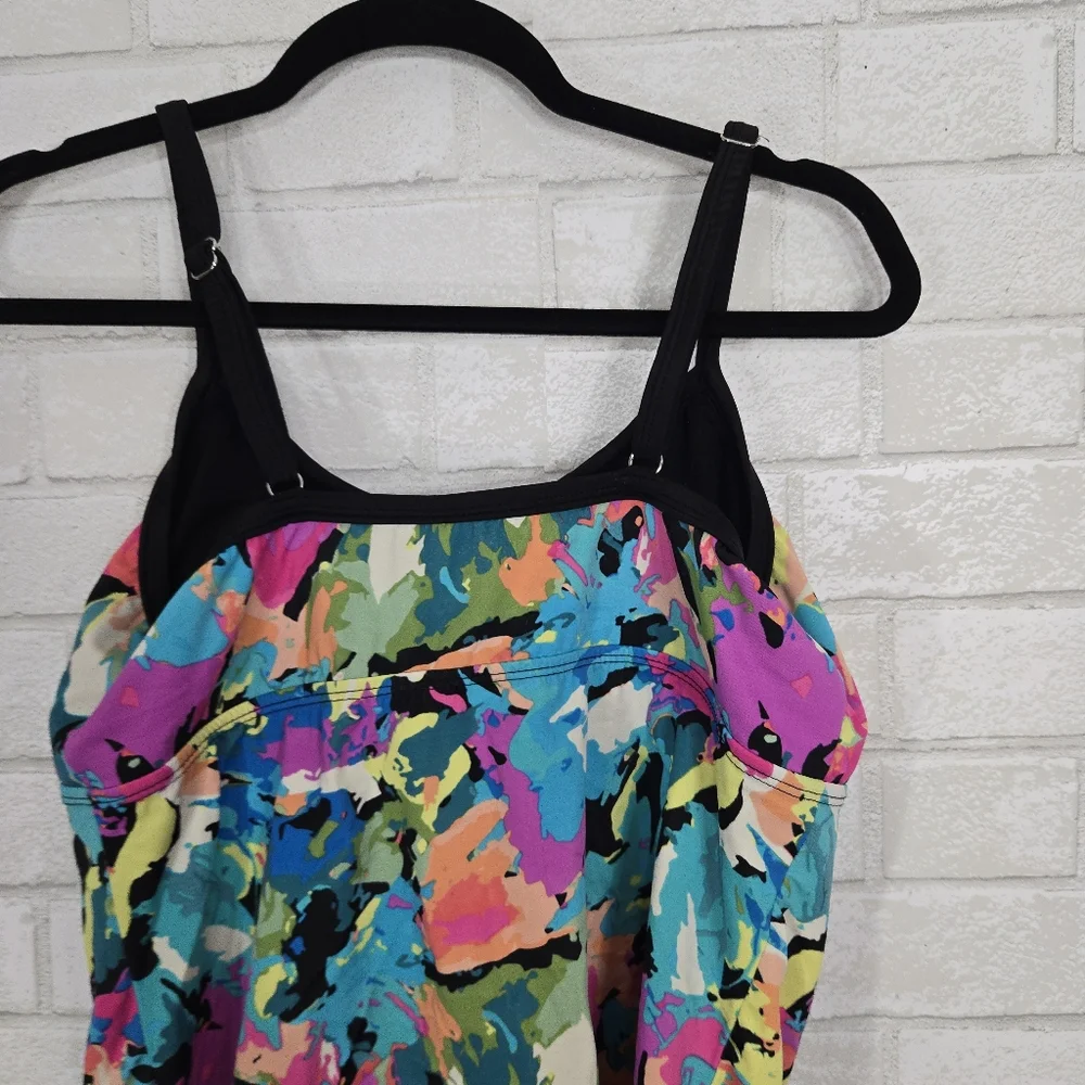 Colorful swim tankini